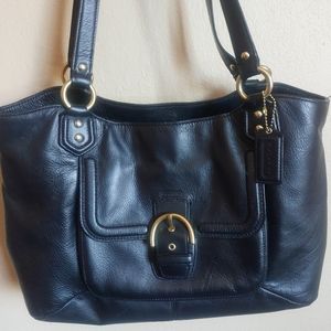 Coach leather tote bag